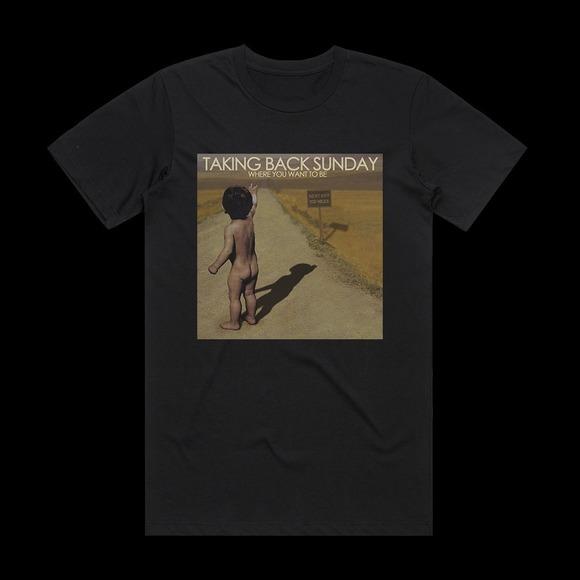 Other - Taking Back Sunday Where You Want To Be Album Cover T-Shirt Black